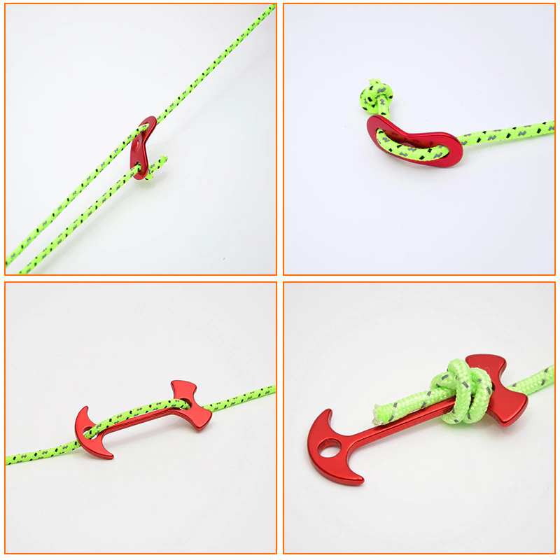 Cheap Goat Tents Multifunction Tent Rope Reflective Tent Line Parachute Cord Lanyard Outdoor Camping Hiking Durable Tent Accessories   